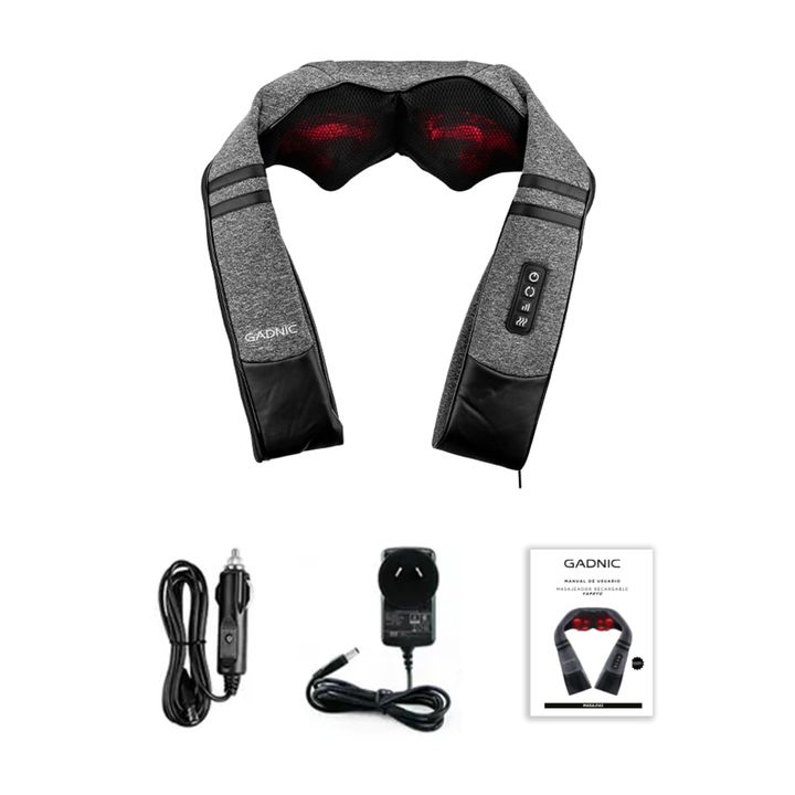 Masajeador De Cuello Gadnic Yapeyú Cervical Recargable Shiatsu - Vista 7