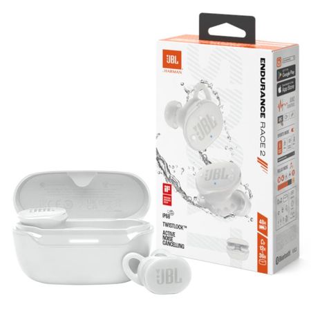 JBL Endurance Race 2 Auriculares Bluetooth Blanco