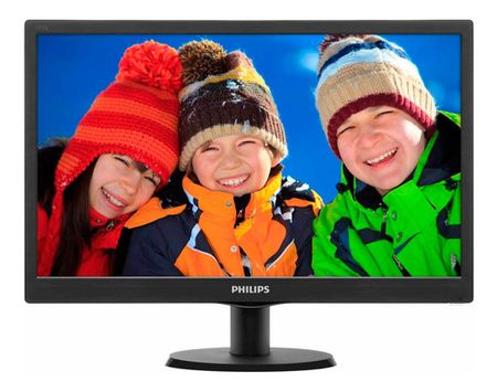 Monitor Philips V 193v5lhsb2 Lcd 18.5 Negro Otero Hogar