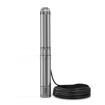 Bomba Sumergible Branx Pozo 1 Hp 4 Pulgadas 6500l/h + Cable Bsm4-9 30m