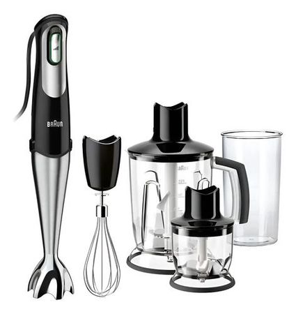 Minipimer Braun Multiquick 7 1000w Mq7045 Plateado
