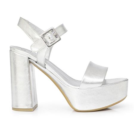 SANDALIA DEORIA PLATA