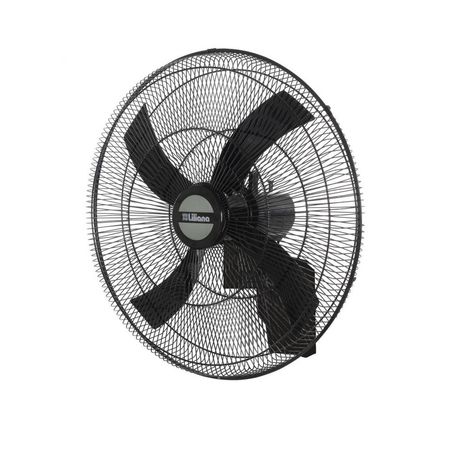 Ventilador de pared Liliana VW2416 negro con 4 palas de plástico, 24" de diámetro 220 V