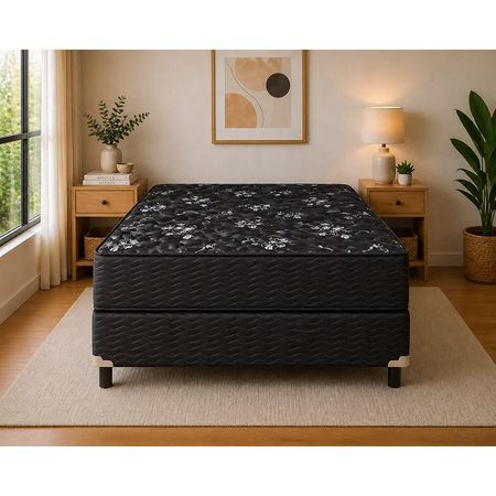Colchón + Sommier Resortes 2 Plazas Inducol Imperial 140x190x22 110kg