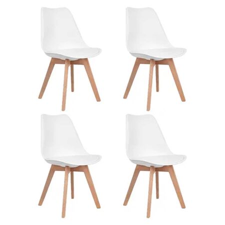 4 x SILLA TULIP BLANCA