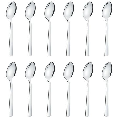Set X 12 Cucharas De Cafe 11 Cm Tramontina Oslo Acero Inox Plateado