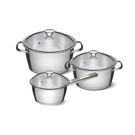 BATERÍA DE COCINA ALLEGRA X 3 PZS TRAMONTINA (65660/484)