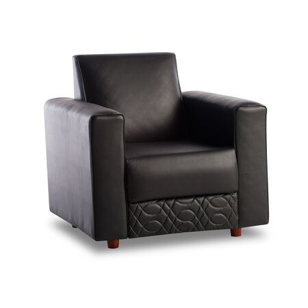 Sillon Chera Basic Negro 1 Cuerpo