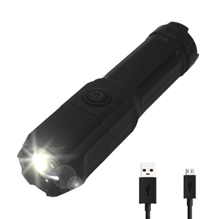 Linterna Táctica Gadnic Led Multiuso Caza Camping Carga USB 200 lúmenes