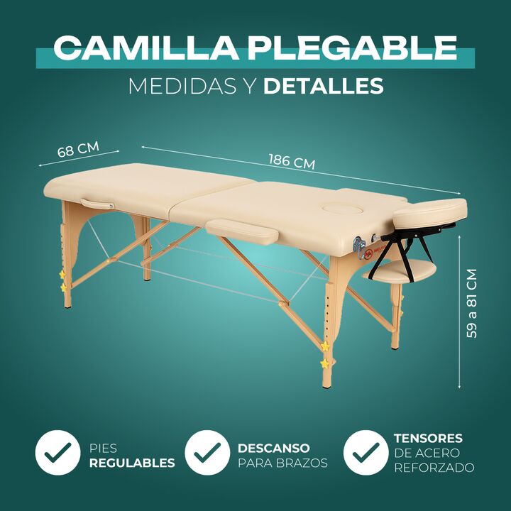 Camilla Masajes Depilacion Plegable Reforzada Melfit MAGE150 - Vista 7
