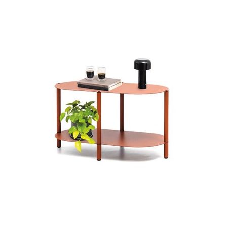 Mesita Ratona Iron DS Home 80 x 37 x 40 cm Terracota