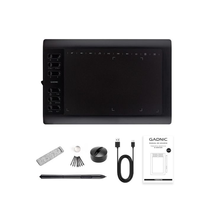 Tableta Gráfica Gadnic TBG123 10 x 6 Con 8192 Niveles De Presión Y 22 Accesos Directos - Vista 7