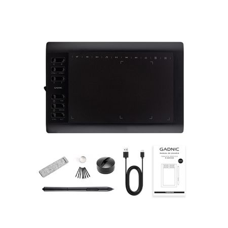 Tableta Gráfica Gadnic TBG123 10 x 6 Con 8192 Niveles De Presión Y 22 Accesos Directos