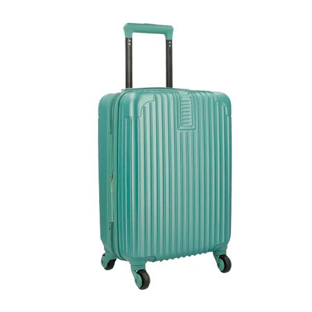 Valija Carry On 18" de mano Apto Cabina con candado Plástico ABS Verde