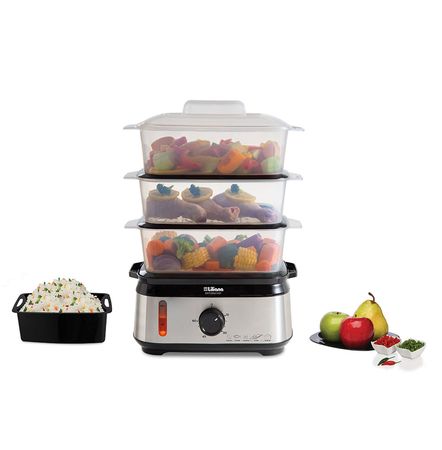 Vaporera Liliana Narturalchef 9 Lt 3 Bandejas Av925