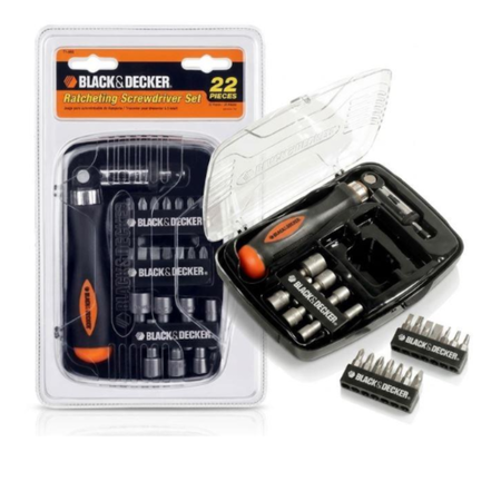Set 22 Piezas De Atornillador 71-922b Black & Decker
