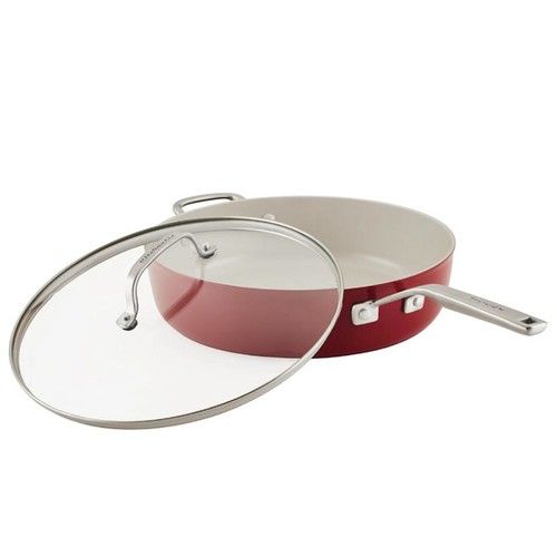 Sarten Kitchenaid Antiadherente Cerámico 4,7L Rojo - Vista 3