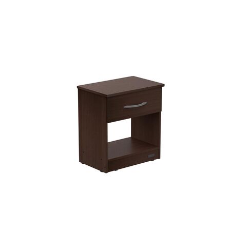 MESA DE LUZ 1 CAJÓN MOSCONI SUPER EXPRESS MESITA DE NOCHE 56151 COLOR CHOCOLATE