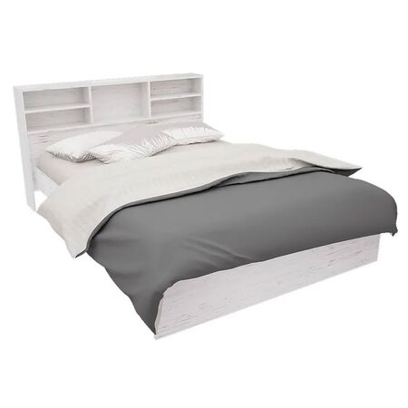 Cama 2 Plazas Orlandi Con Repisa Venecia