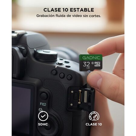 Memoria Micro SDHC GADNIC 32gb Clase 10