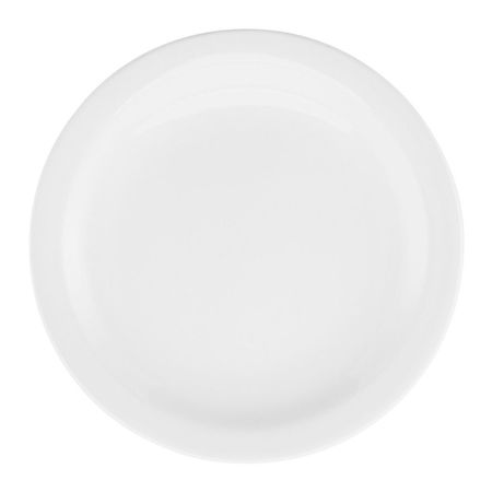 Set 6 Plato Playo Gourmet Ala Angosta 26 Cm Porcelana Oxford Blanco
