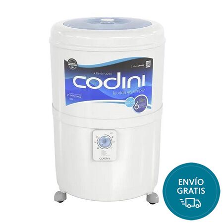 Lavarropas semiautomatico 10 kg Codini Silent