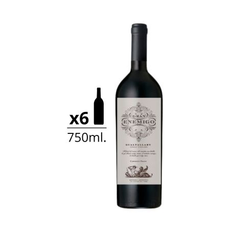 Vino Tinto El Gran Enemigo Gualtallary Single Vineyard Cabernet Franc Caja x 6