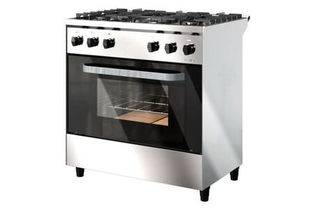 Cocina Morelli Saho Kuma 820 5 Hornallas Puerta con Visor a Gas