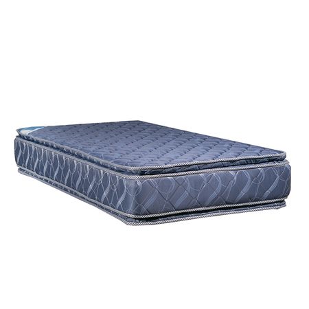 Colchon Maxiking Espejo de Luna 1 Plaza y Media 100x190x30 de Resortes Bonnell Doble Pillow de Jackard