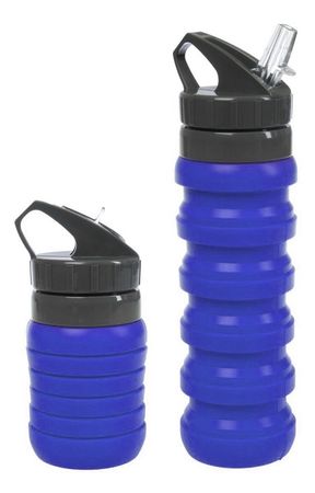 Botella Botellon Bidon Plegable Deportivo Silicona  550 Ml