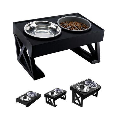 Cuenco Elevado Mueble para Mascotas Gadnic PET09 Platitos de Agua y Comida