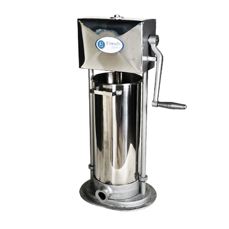 Embutidora Vertical 15 Lts Fineschi Acero Inox Con 3 Embudos