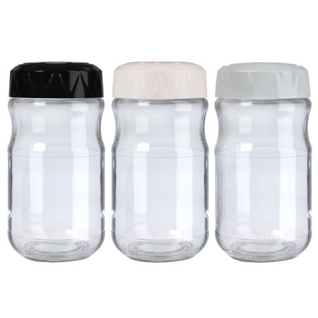 Set X 3 Especiero Condimentero Quesera Recipiente 