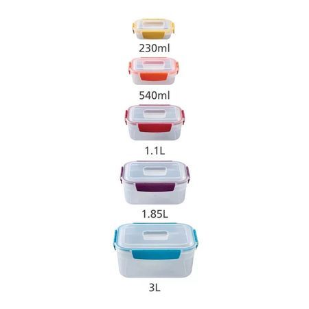 Set x 5 contenedores Joseph Joseph Multicolor