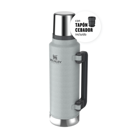 Termo Stanley Clasico 1.4Lts Asa Plegable - Silver