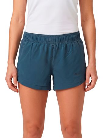 Short Saucony Outpace Mujer Running Azul