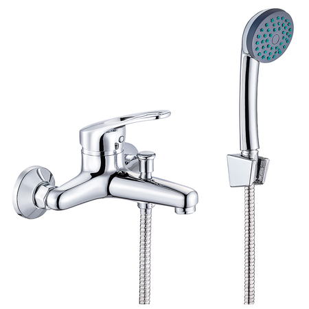 Griferia Ducha De Baño Monocomando Novohome C/Soporte Cromo