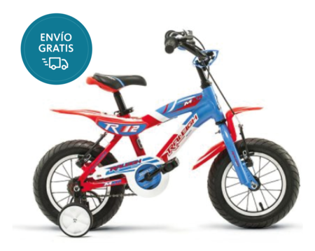Bicicleta Raleigh MXR12 / Rojo/Azul / Frenos V-Brake / Cuadro de aluminio / 1Vel. / Rodado 12"