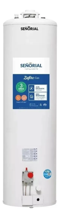 Termotanque Señorial Zafiro 120 Gas Cnx. Sup Apoyar 32-00106 - Vista 1