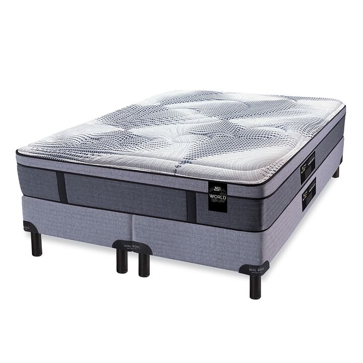 Colchon y Sommier King Koil 120 Luxury Pocket Super King 200x200 Resortes y Pillow Viscoelastico + Almohada de Regalo - Vista 2