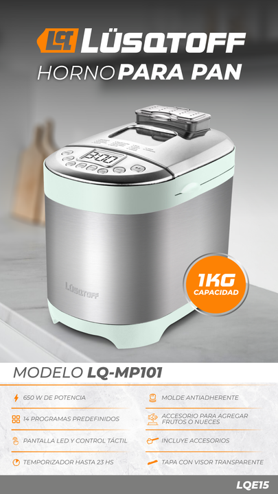HORNO PANADERO LUSQTOFF 1KG VERDE MENTA - Vista 2