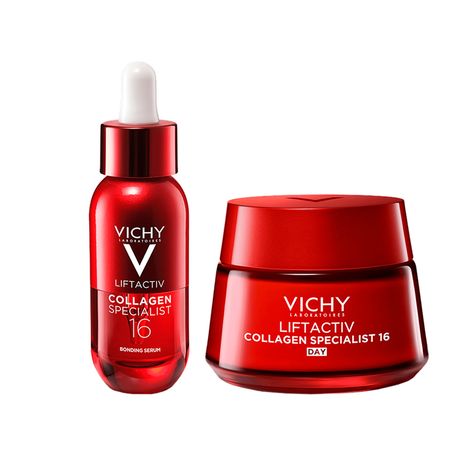 Set Antiedad Vichy Collagen 16 Serum y Crema Liftactiv Day