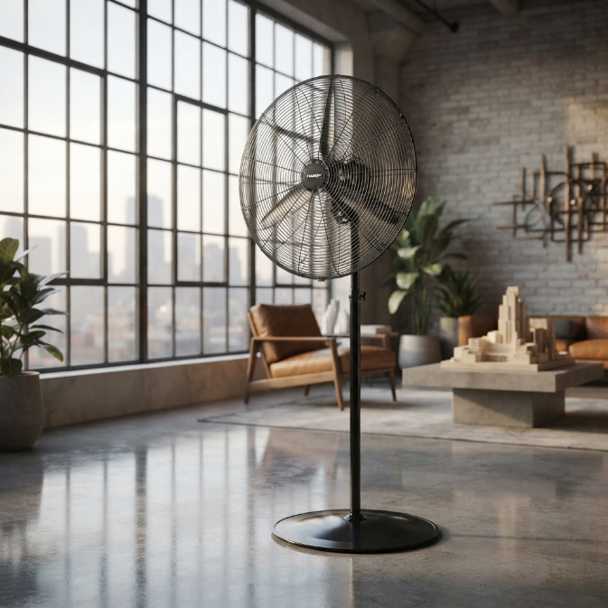 Ventilador Peabody PE-VI300ME De Pie 30" 240W 3 Velocidades Industrial - Vista 2