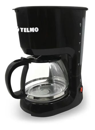 Cafetera De Filtro Electrica Yelmo 1,25lts Modelo Ca-7108 - 800w Negro