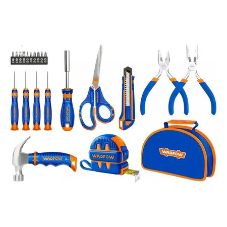 Set De Herramientas 22 Piezas Wadfow Con Bolso Wdfwhsam22 Azul