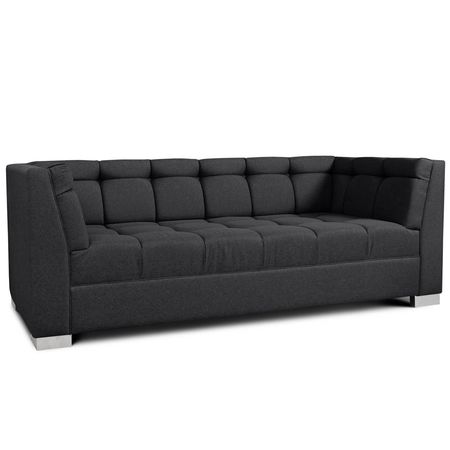 Sillon 3 Cuerpos Tokio Tapizado Shot Nickel Antimanchas Espacity