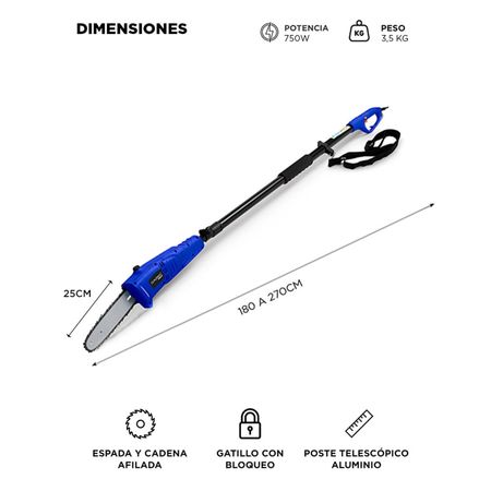 Sierra de Altura Gadnic Extensible Eléctrica 750w