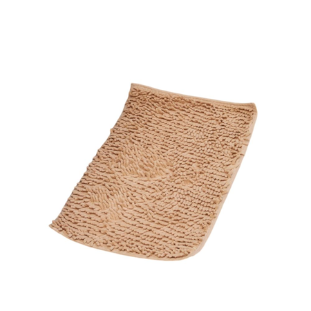 Alfombra de Bano Shaggy Lavable  Beige 40x60 cm