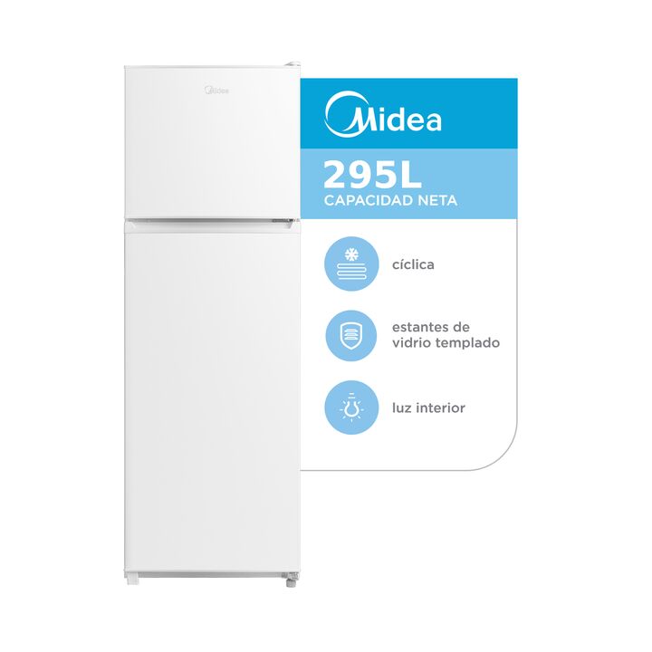 Heladera Midea Blanca Top Mount 295 L - Vista 1