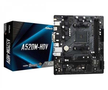 Mother Asrock (AM4) A520M-HDV